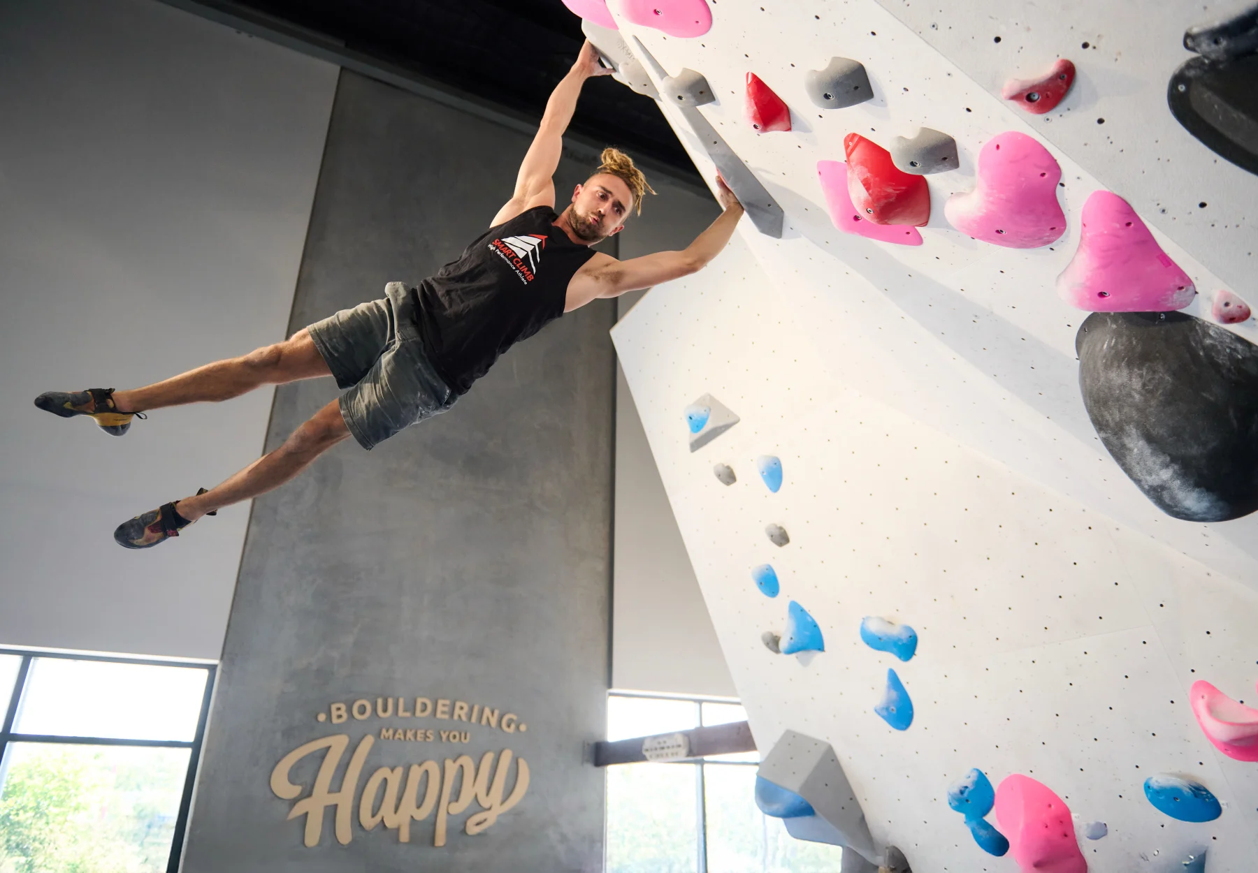 On-location portrait – rock climbing